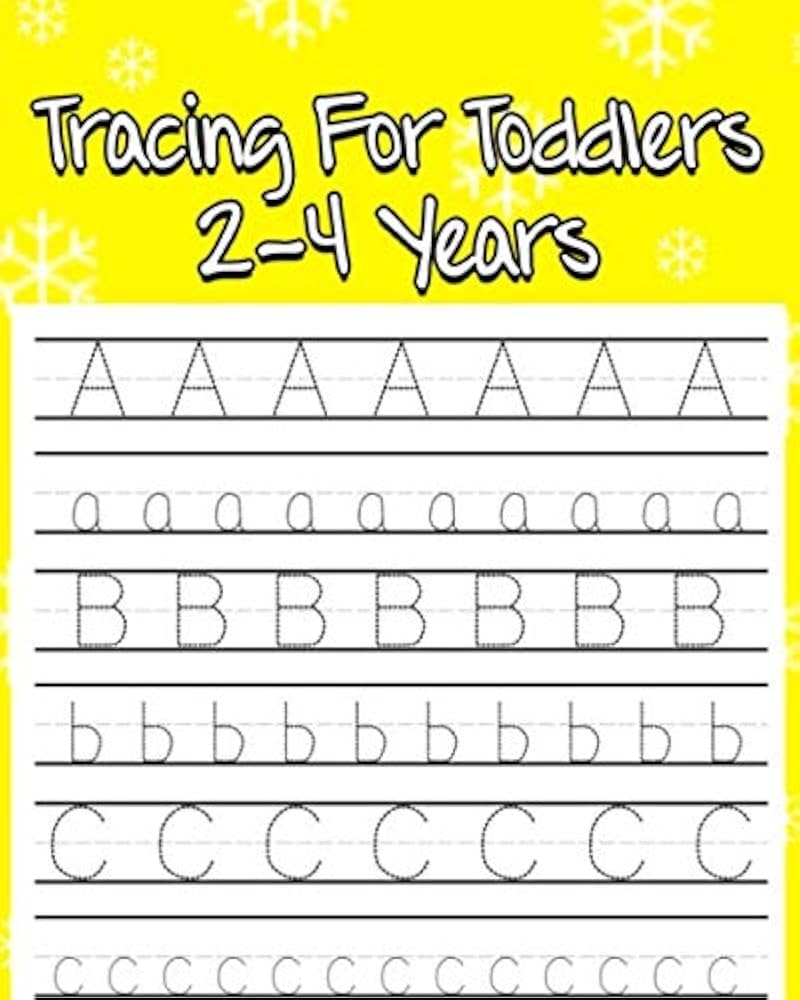 Tracing For Toddlers 2 4 Years Learning Letters Worksheets 
