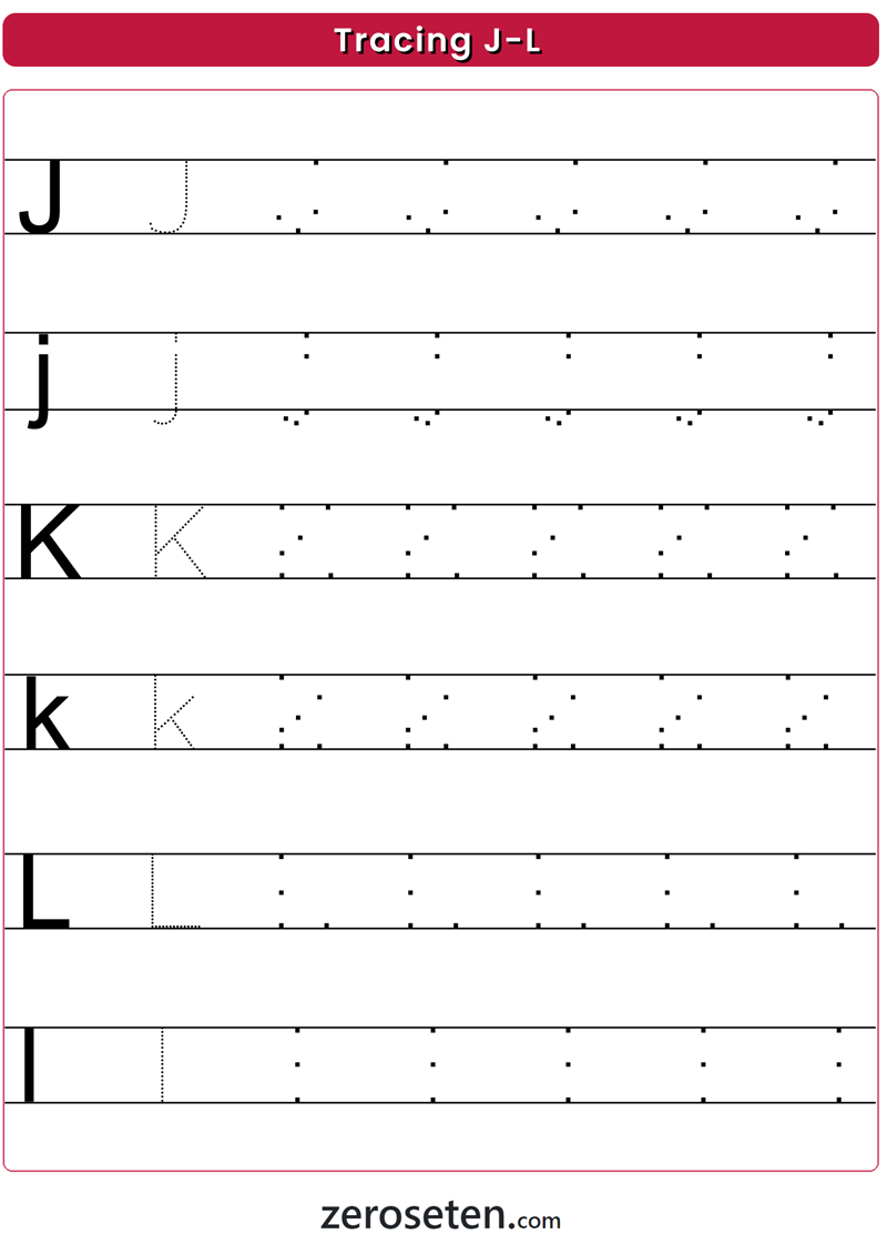 Tracing J Worksheet