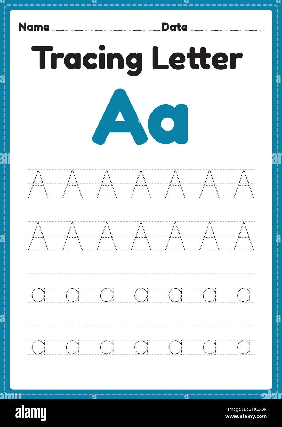 Kindergarten Tracing Letters Worksheets
