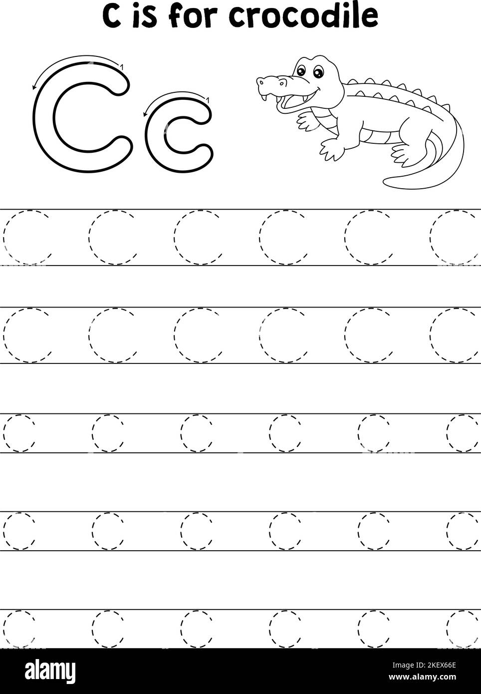 Tracing Letter C Cut Out Stock Images amp Pictures Alamy