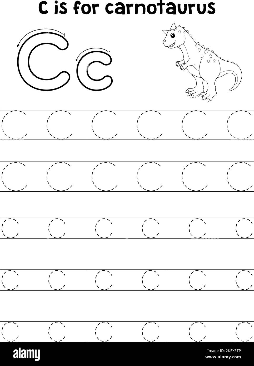 Tracing Letter C Cut Out Stock Images amp Pictures Alamy