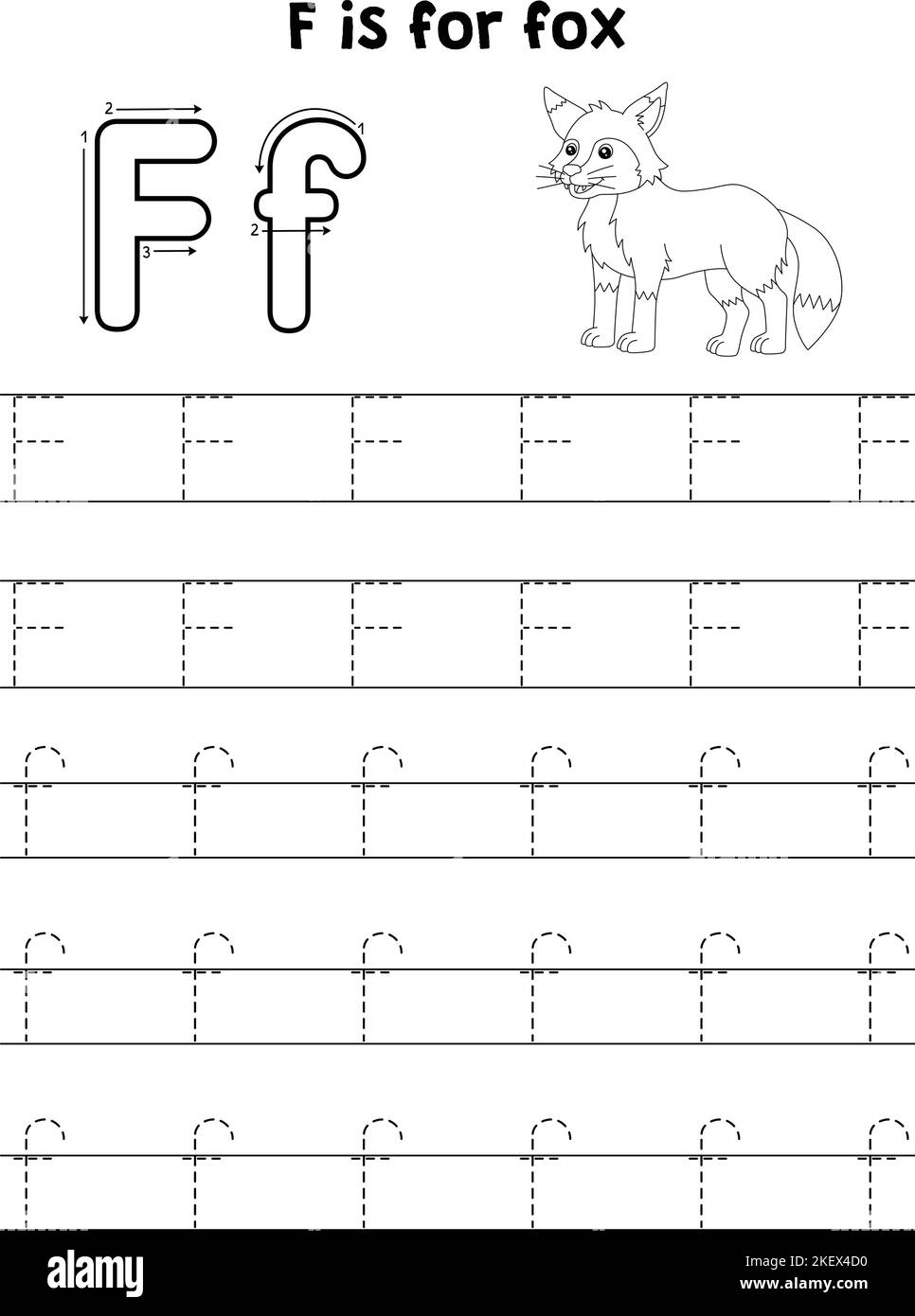 Tracing Letter F Worksheets For Preschool