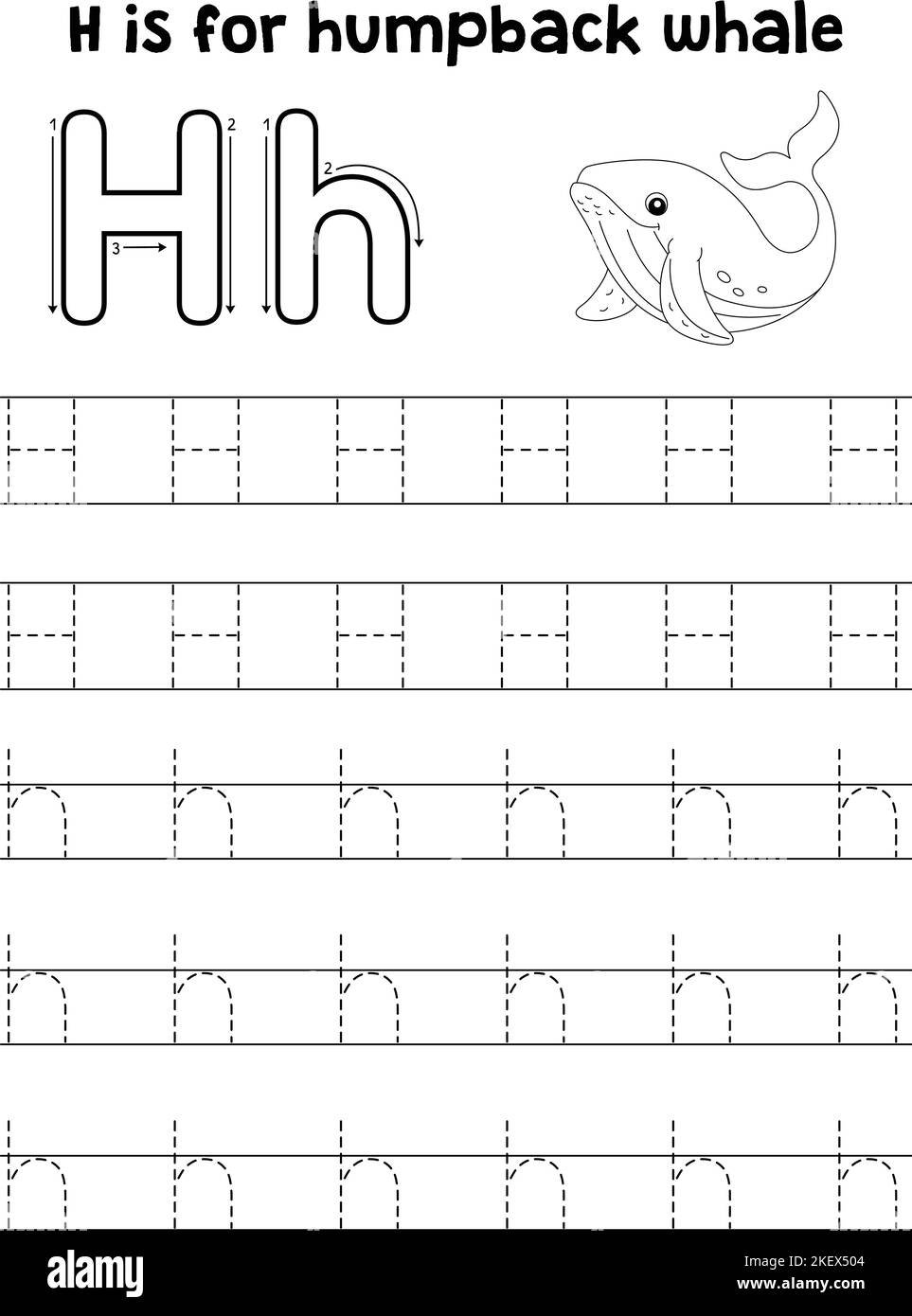 Tracing Letter H Cut Out Stock Images amp Pictures Alamy