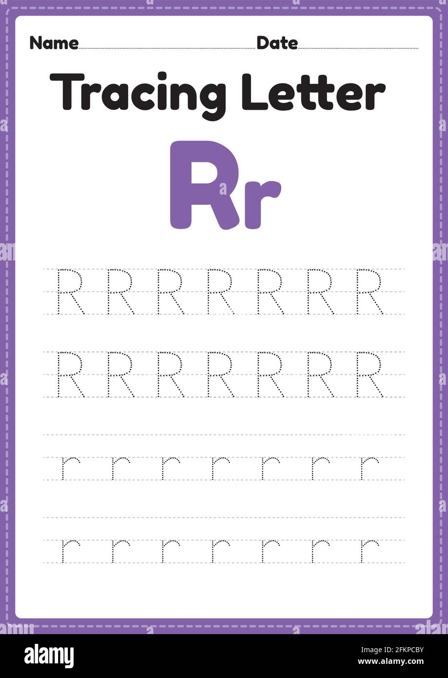 Letter R Tracing Worksheets