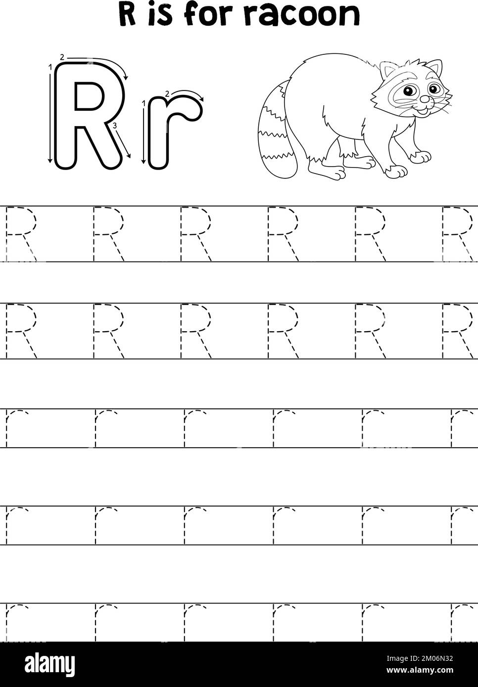 Tracing Letter R Cut Out Stock Images amp Pictures Alamy