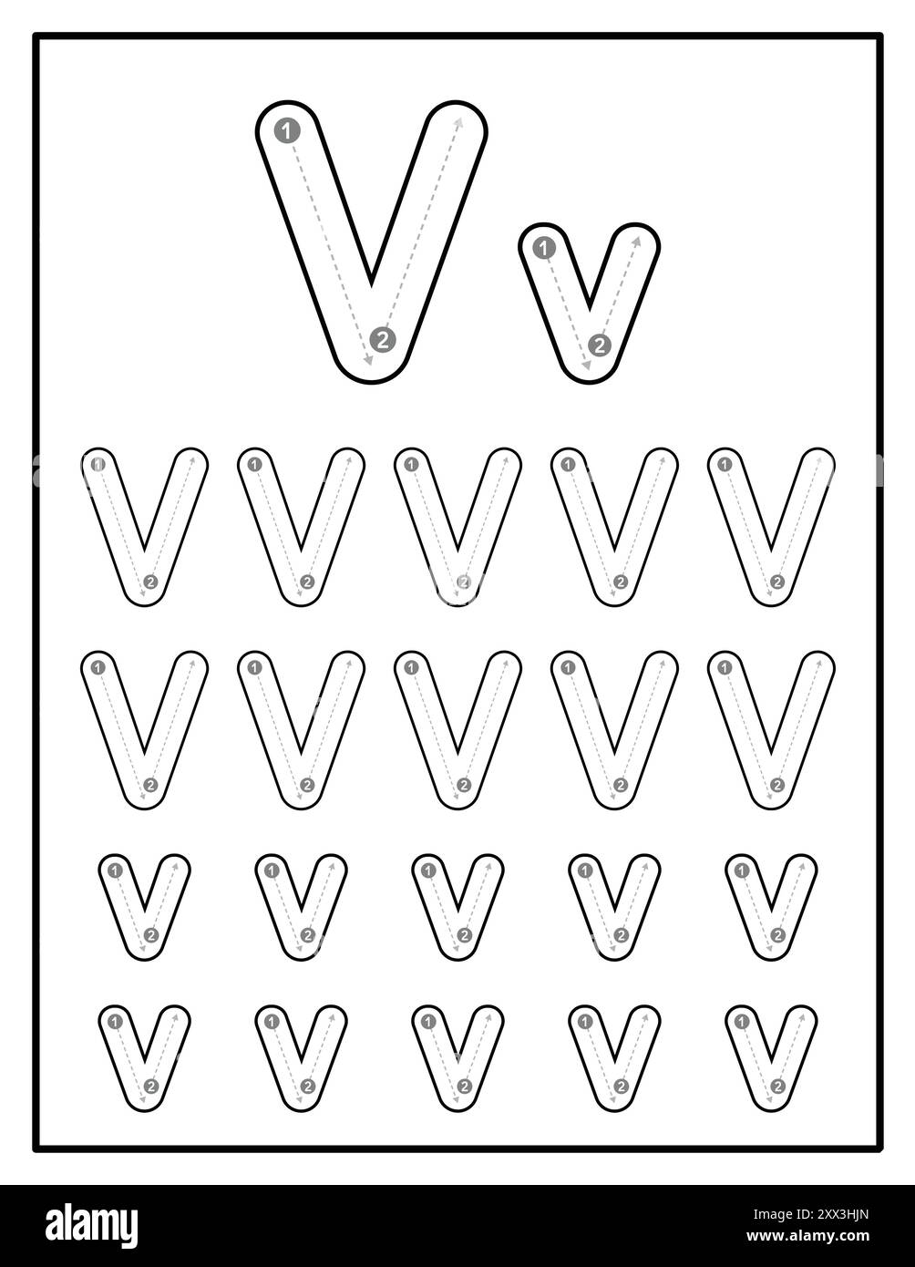 Tracing Letter V Hi res Stock Photography And Images Alamy Tracing Letter V Hi res Stock Photography And Images Alamy