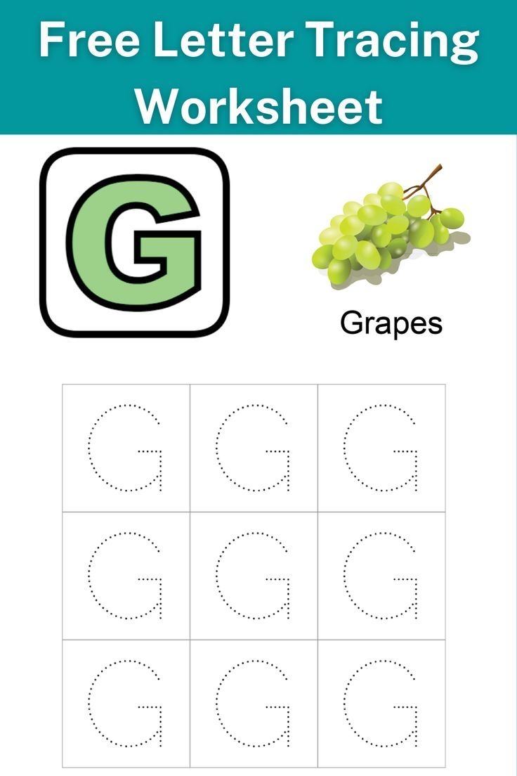 Tracing Letters Alphabet Tracing Capital Letters Letter G 