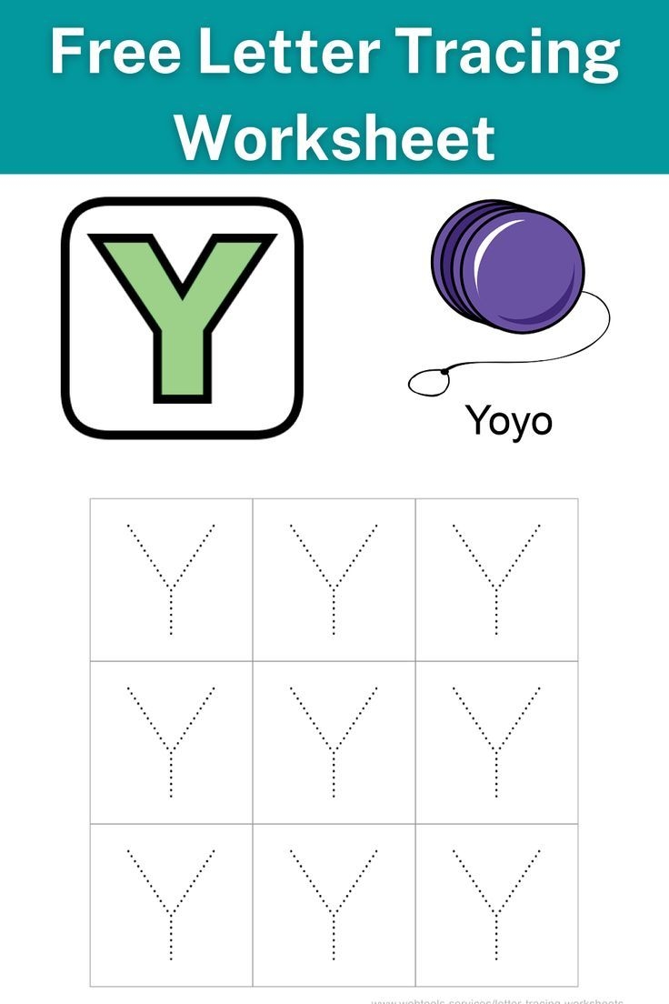 Tracing Letters Alphabet Tracing Capital Letters Letter Y 