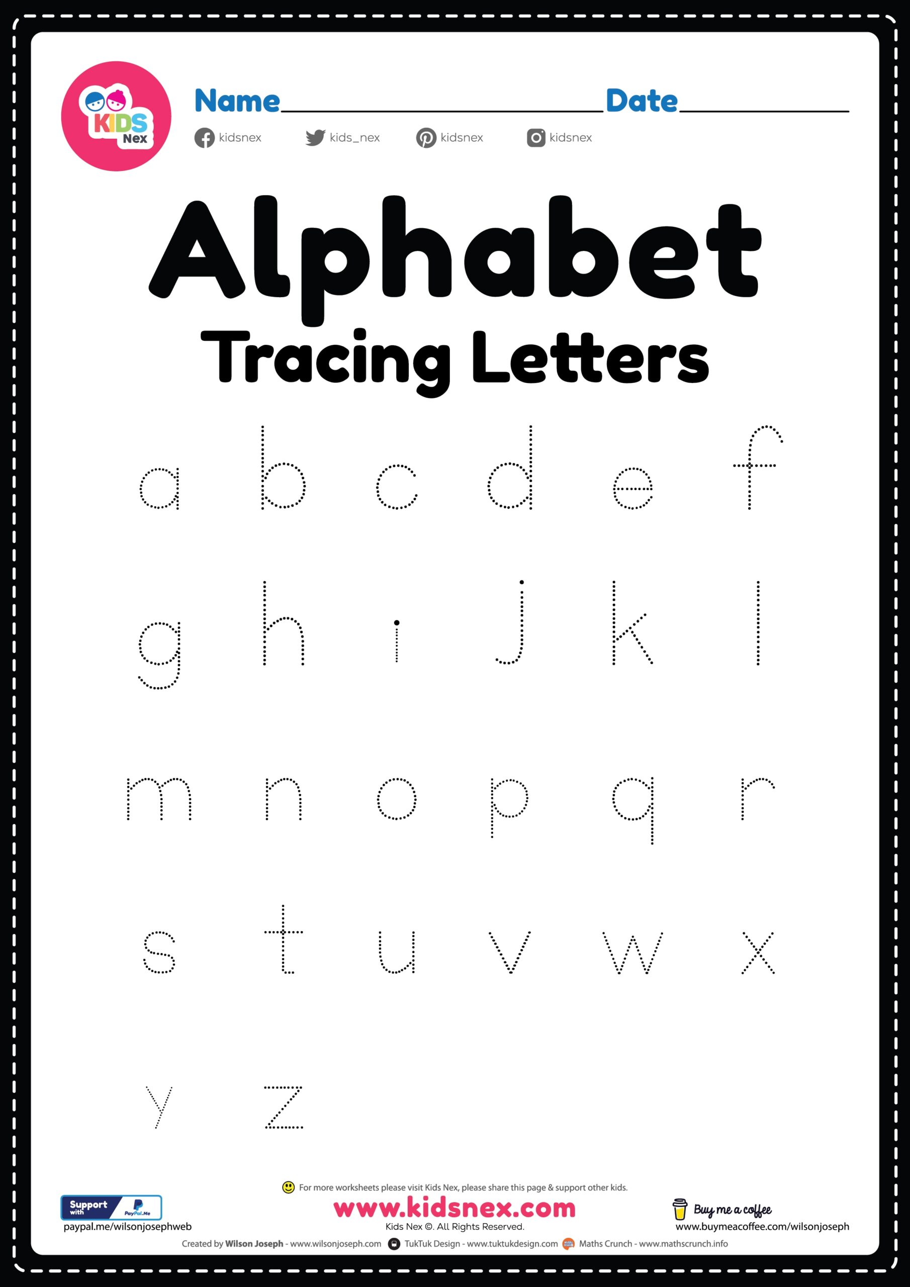 Free Printable Tracing Letters