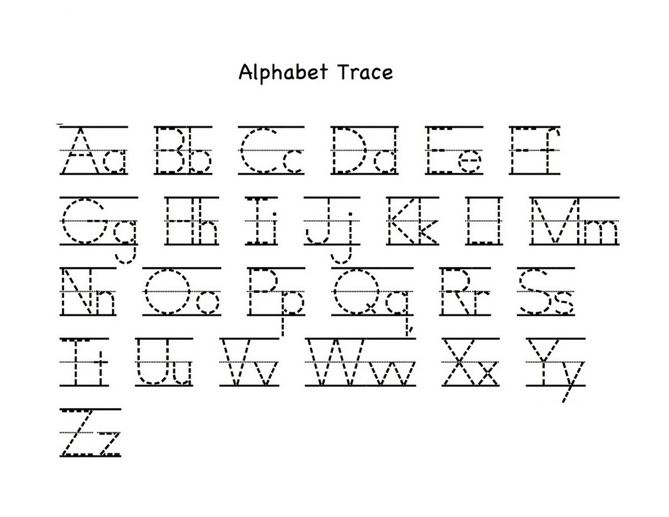 Letter Tracing Printables Free