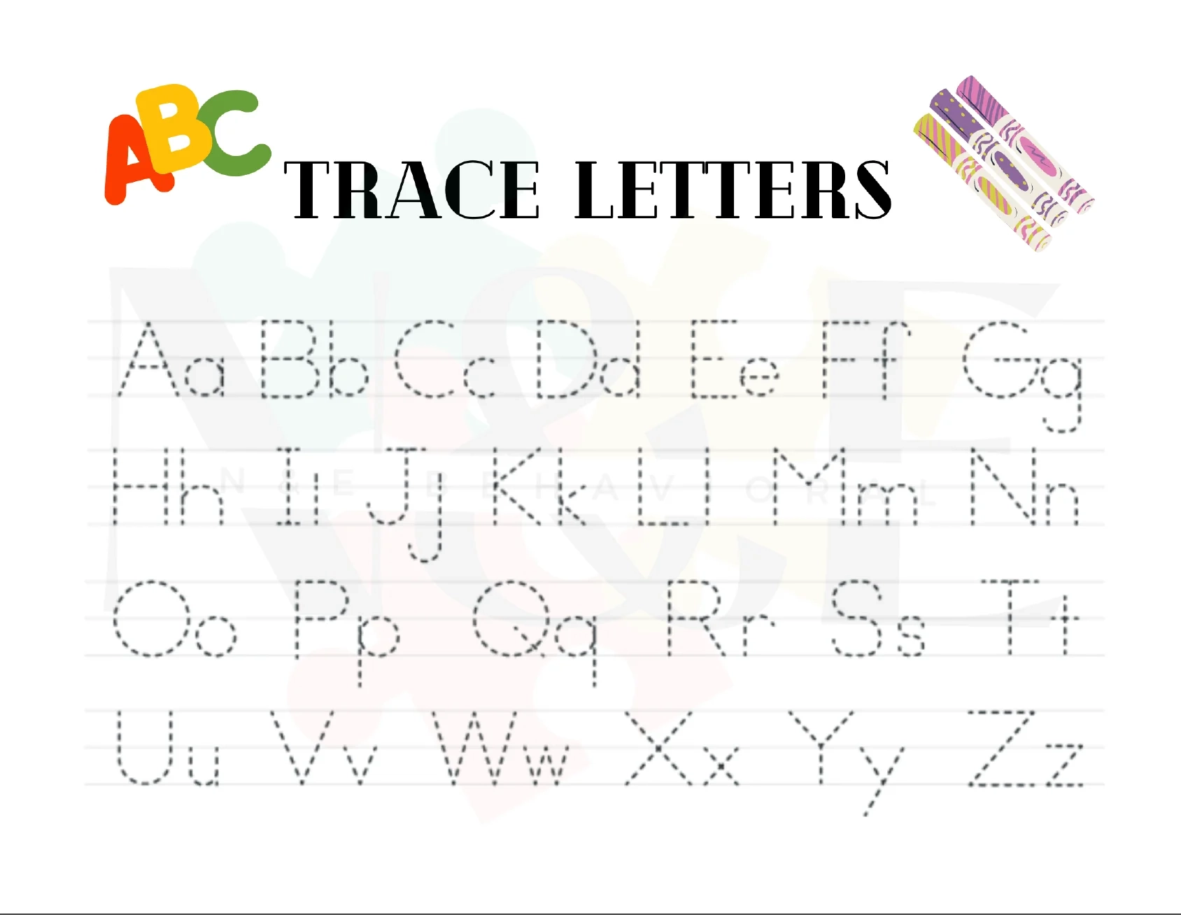 Tracing Letters N amp E Behavioral