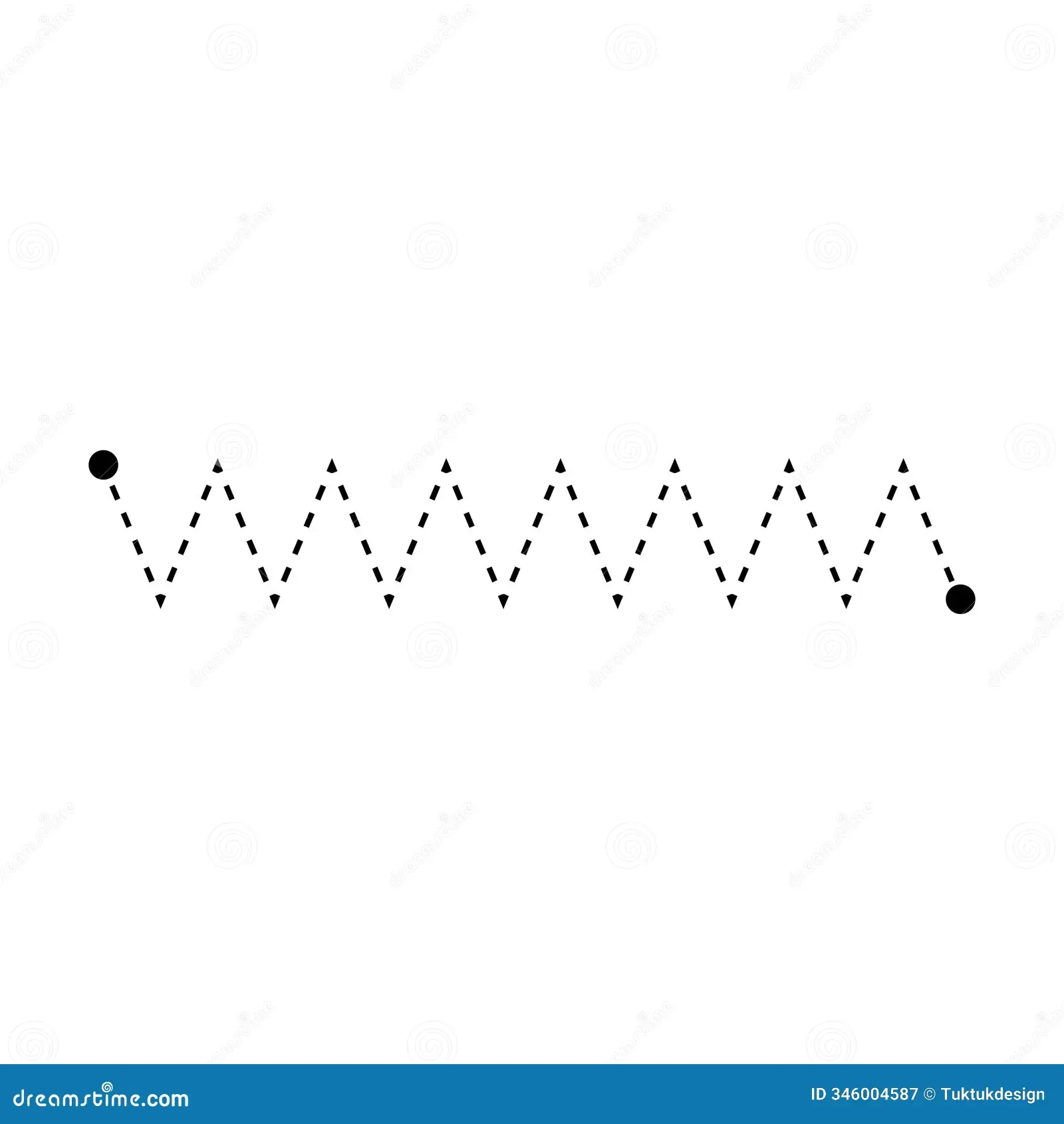 Zig Zag Lines Tracing