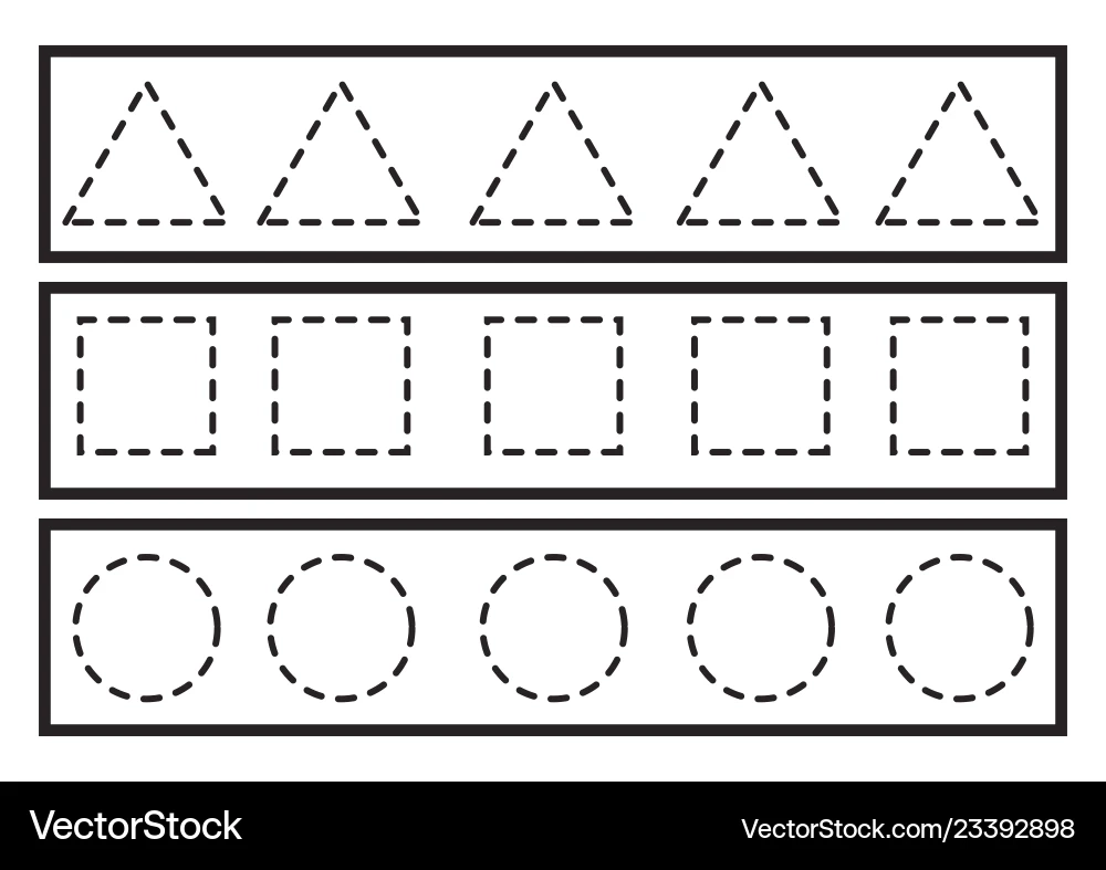Tracing Lines For Kids Preschool amp Kindergarten Royalty Free 