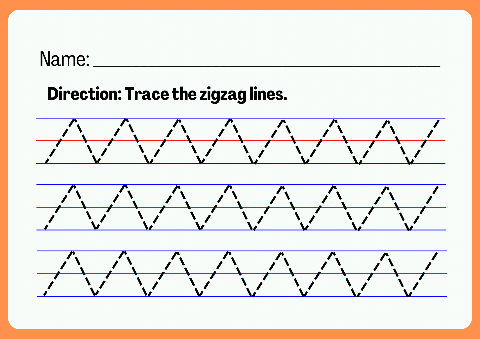 Tracing Lines For Pre school By Jayneirish cadiz10 Raket PH