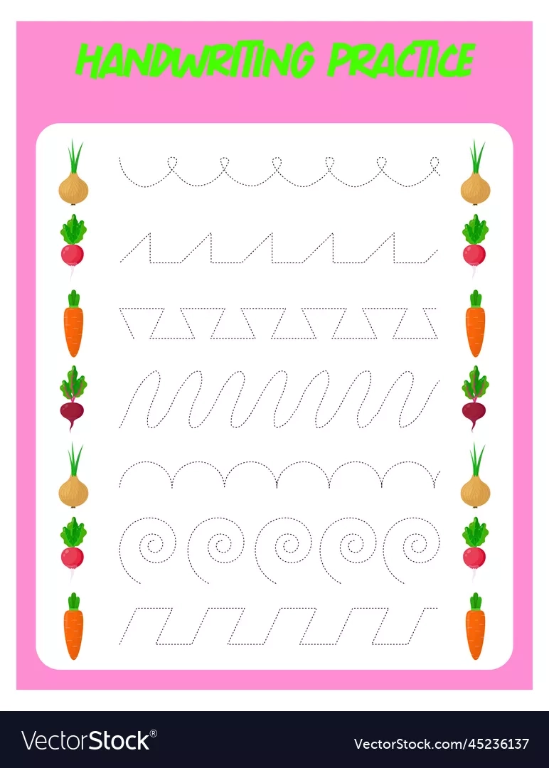 Tracing Lines For Writing
