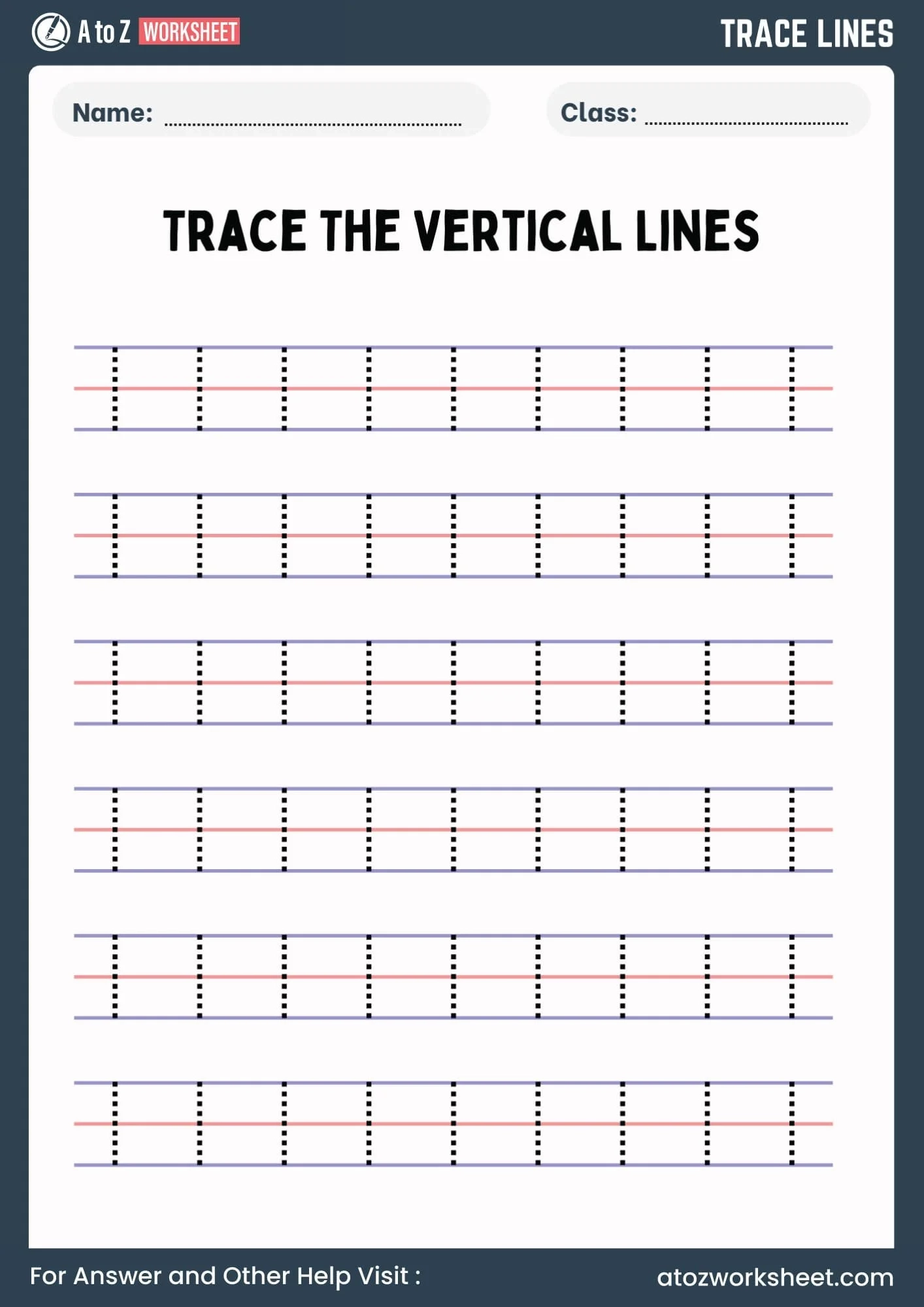 Line Tracing Worksheets Pdf