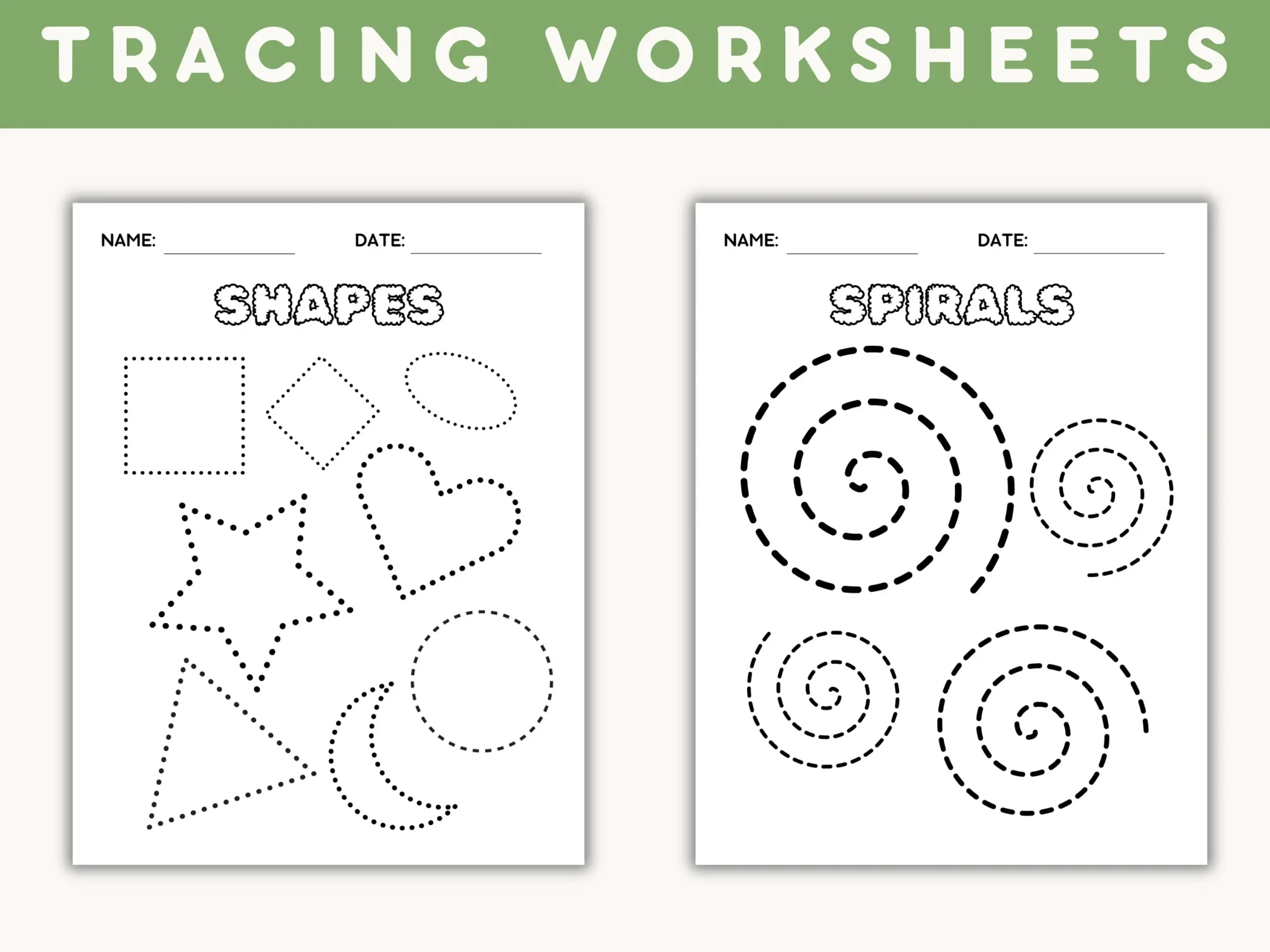 Tracing Spiral Lines