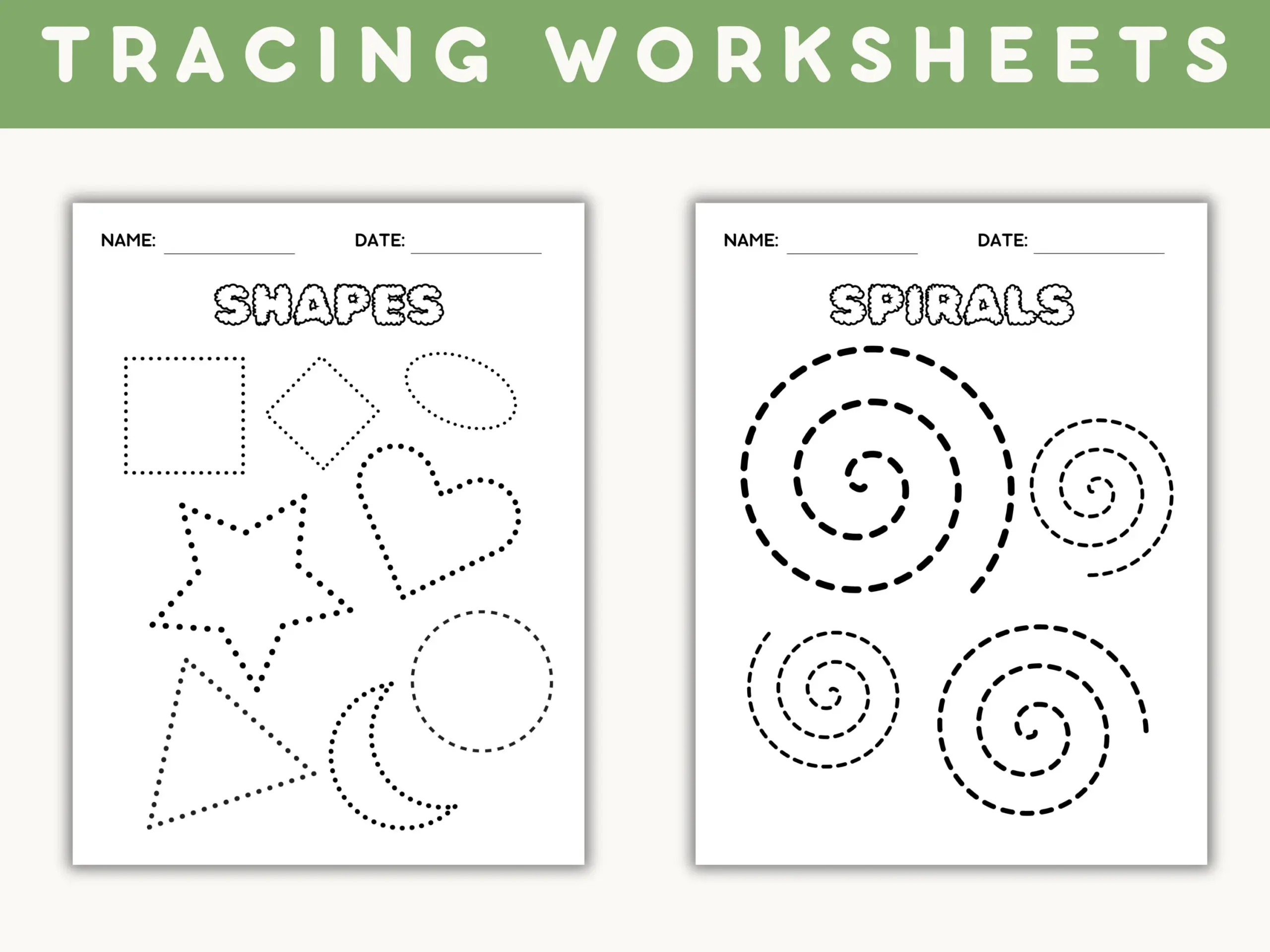 Tracing Lines Worksheets Preschool Tracing Activities Printable 