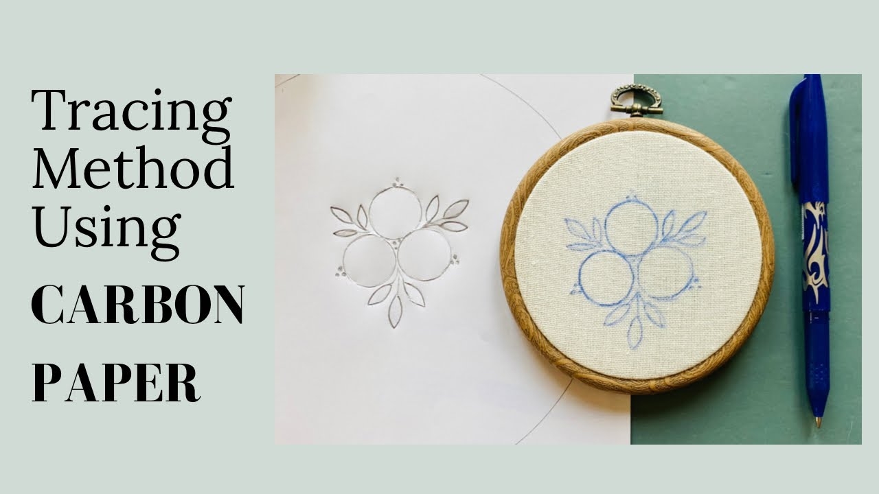 Tracing Method Using Carbon Paper Easy Method Embroidery By Afeei