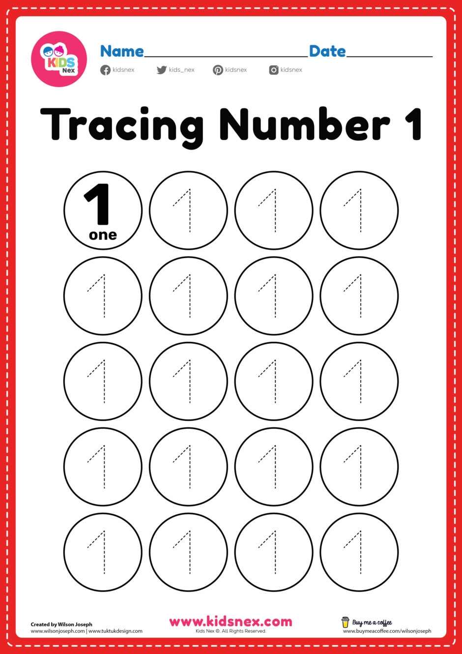 Handwriting Tracing Numbers Worksheets