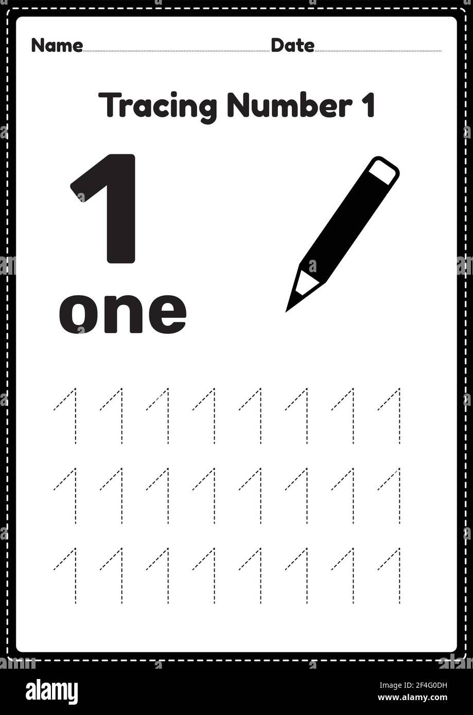 Number 1 Tracing