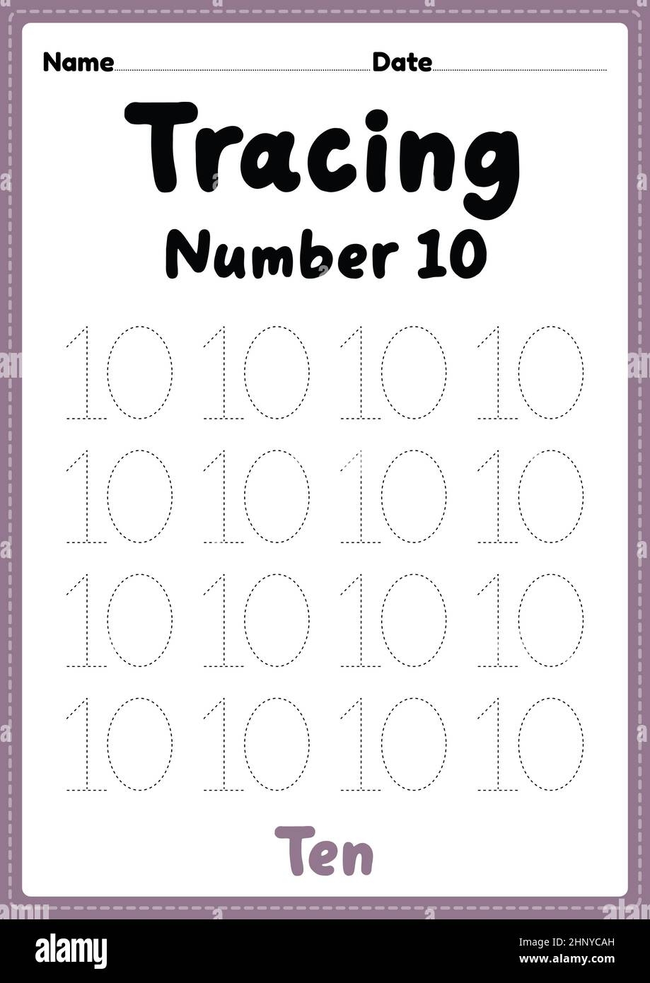 Montessori Number Tracing Worksheets Montessori Number Tracing Worksheets