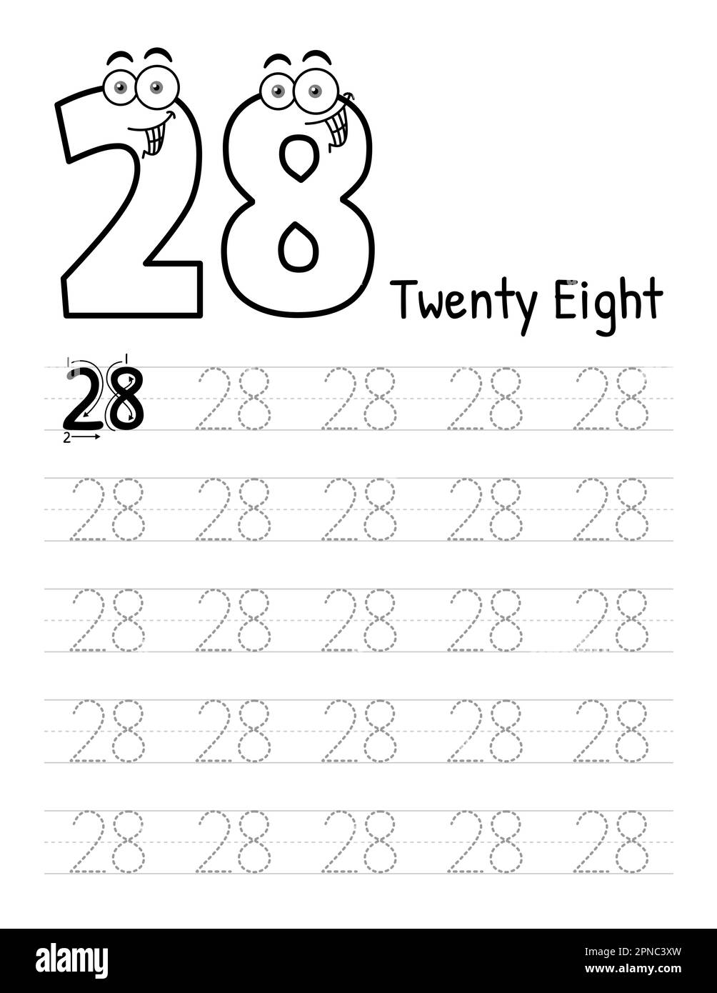 Tracing Number Cut Out Stock Images amp Pictures Page 3 Alamy