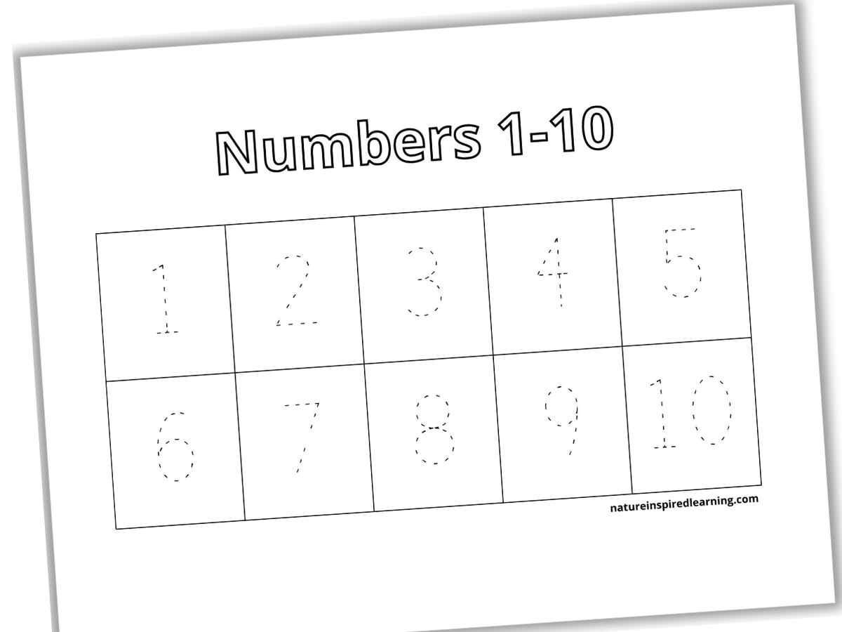 Tracing Numbers 1 10 Worksheets Kindergarten Tracing Numbers 1 10 Worksheets Kindergarten