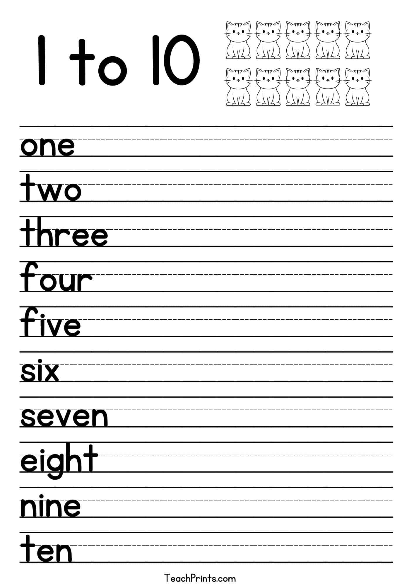 Tracing Numbers 1 10 Worksheets Free Printable Pdfs Teach Prints Tracing Numbers 1 10 Worksheets Free Printable Pdfs Teach Prints