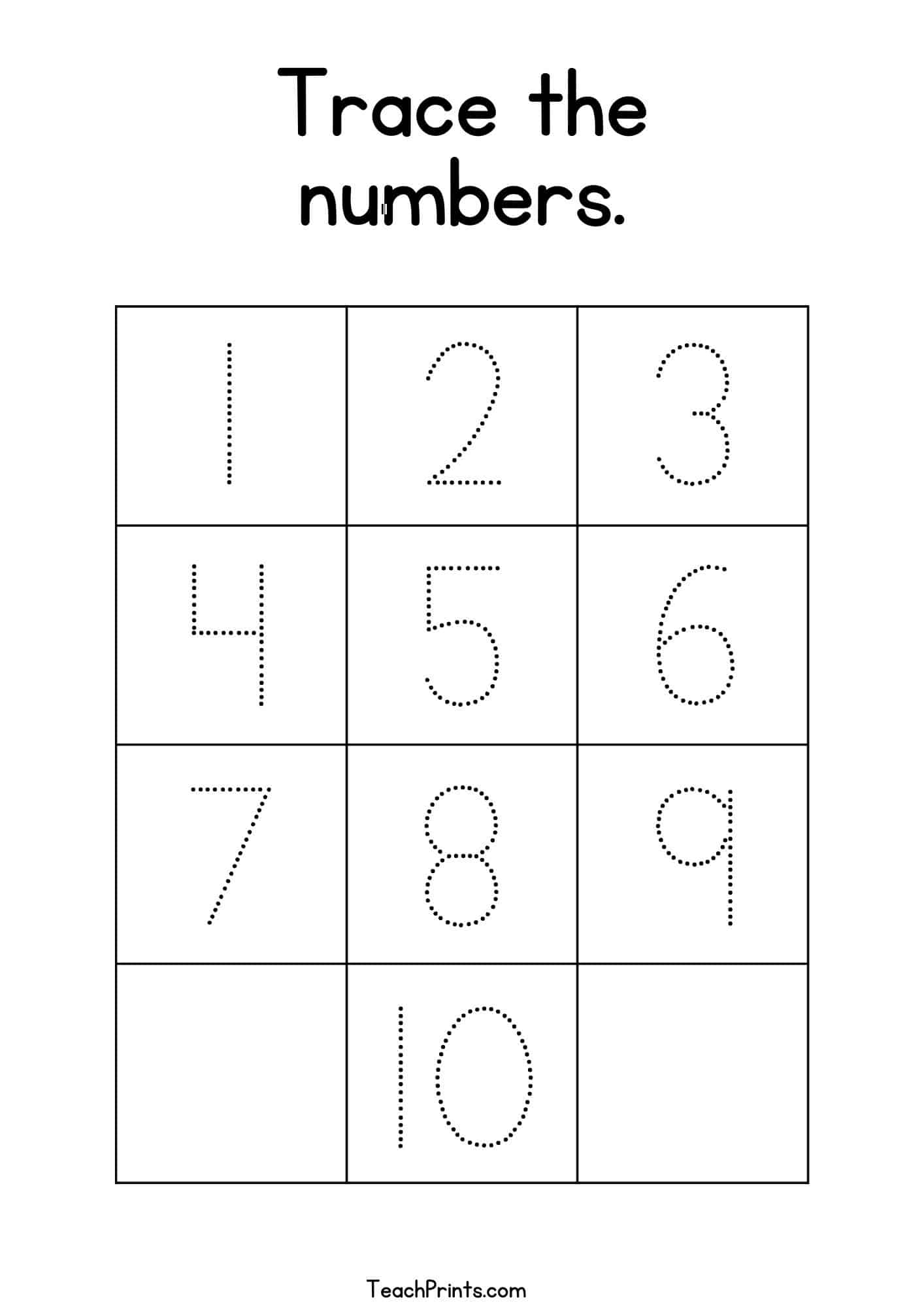 Number 1 5 Tracing Worksheets