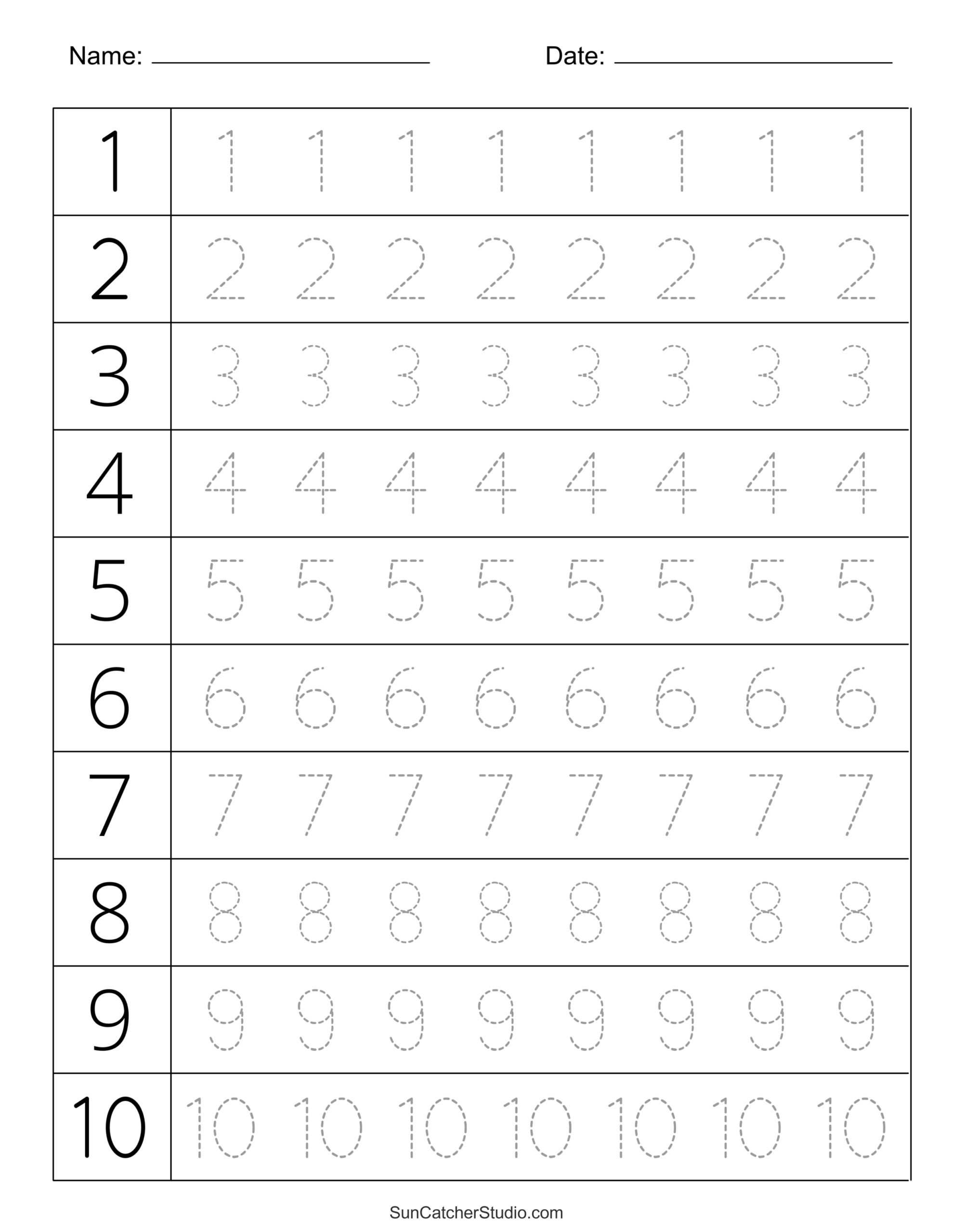 Printable Tracing Worksheets Pdf