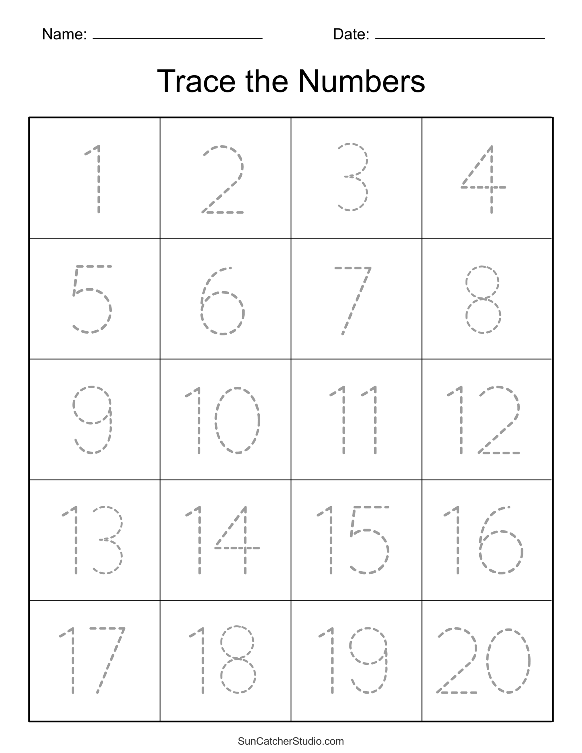 Make Tracing Worksheets Free