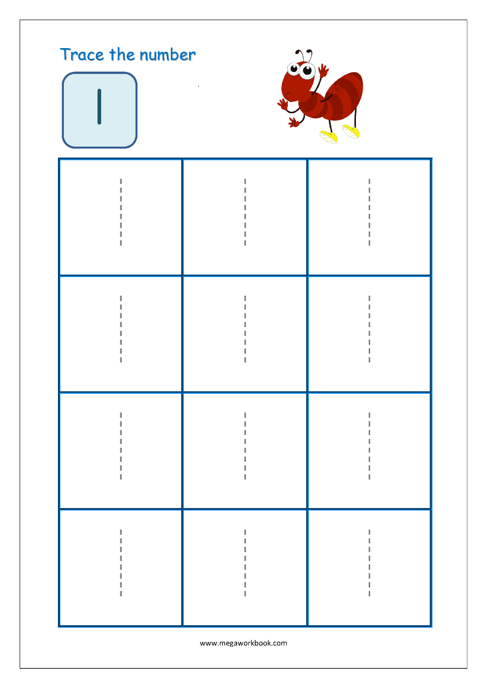 Tracing Numbers Number Tracing Worksheets Tracing Numbers 1 To 