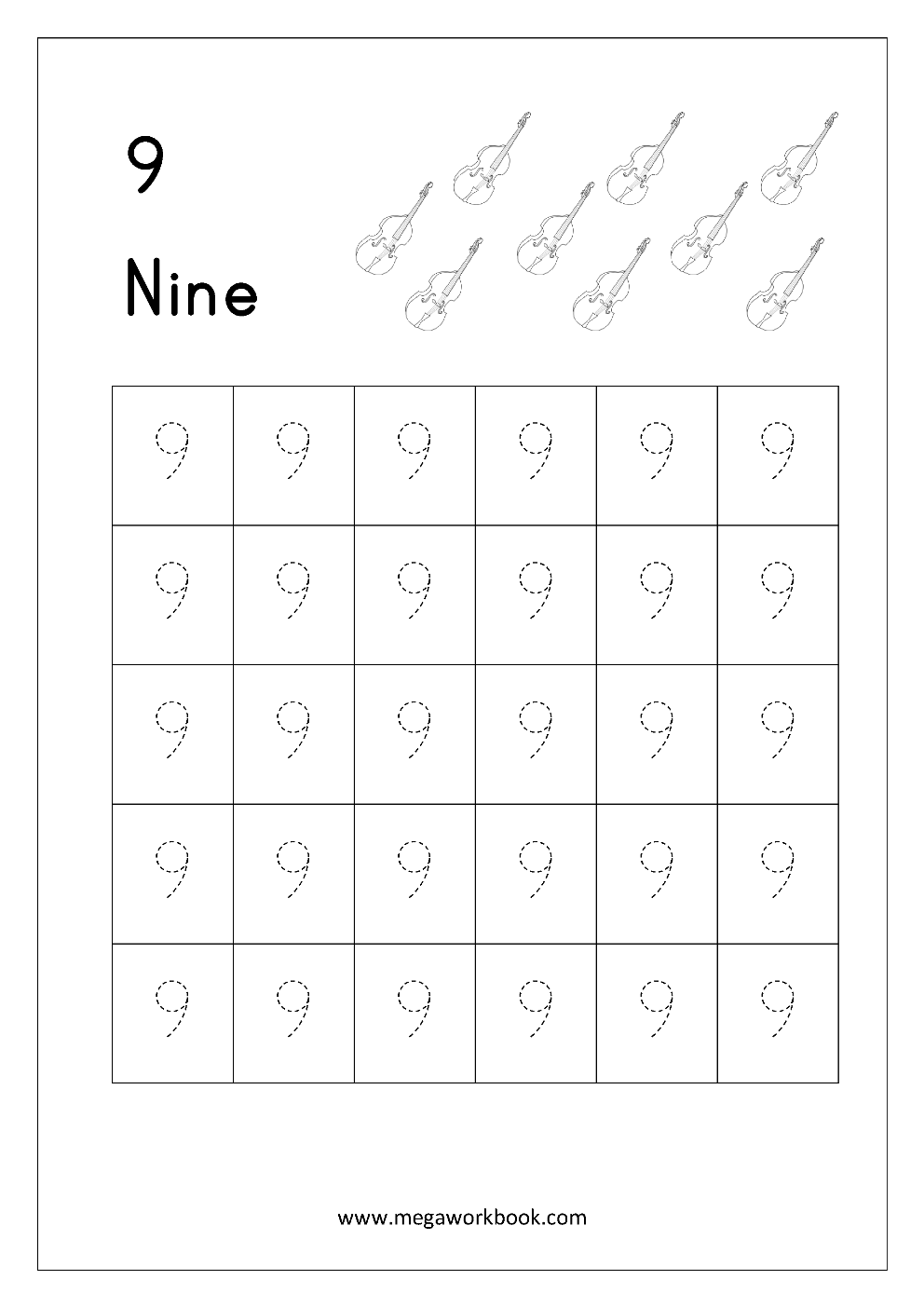 Tracing Numbers Number Tracing Worksheets Tracing Numbers 1 To 