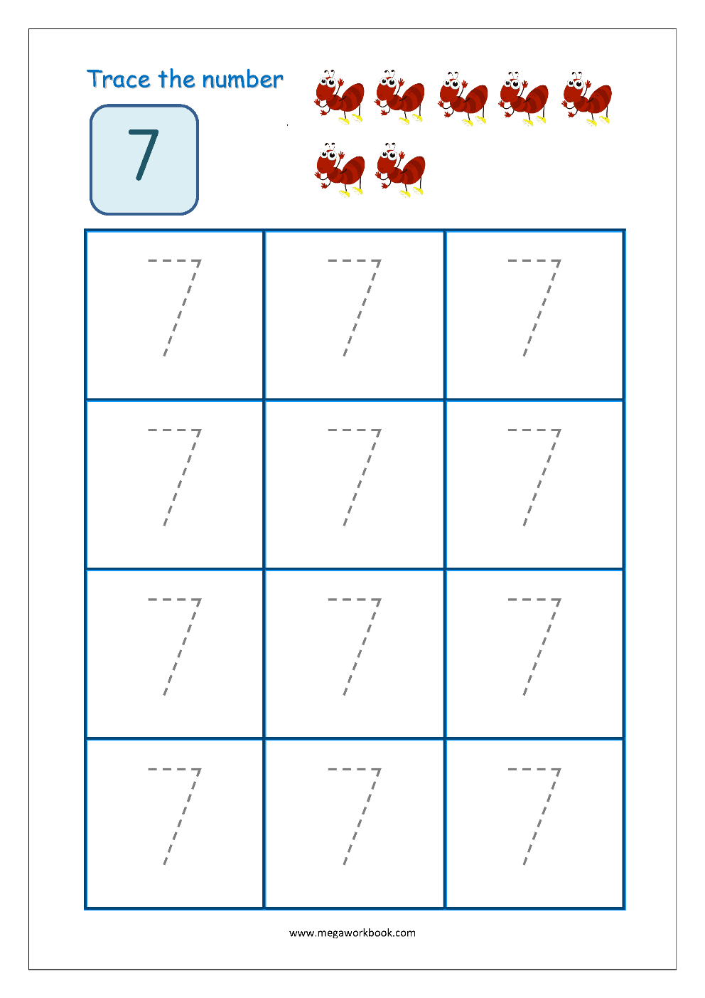 Tracing Numbers Number Tracing Worksheets Tracing Numbers 1 To 