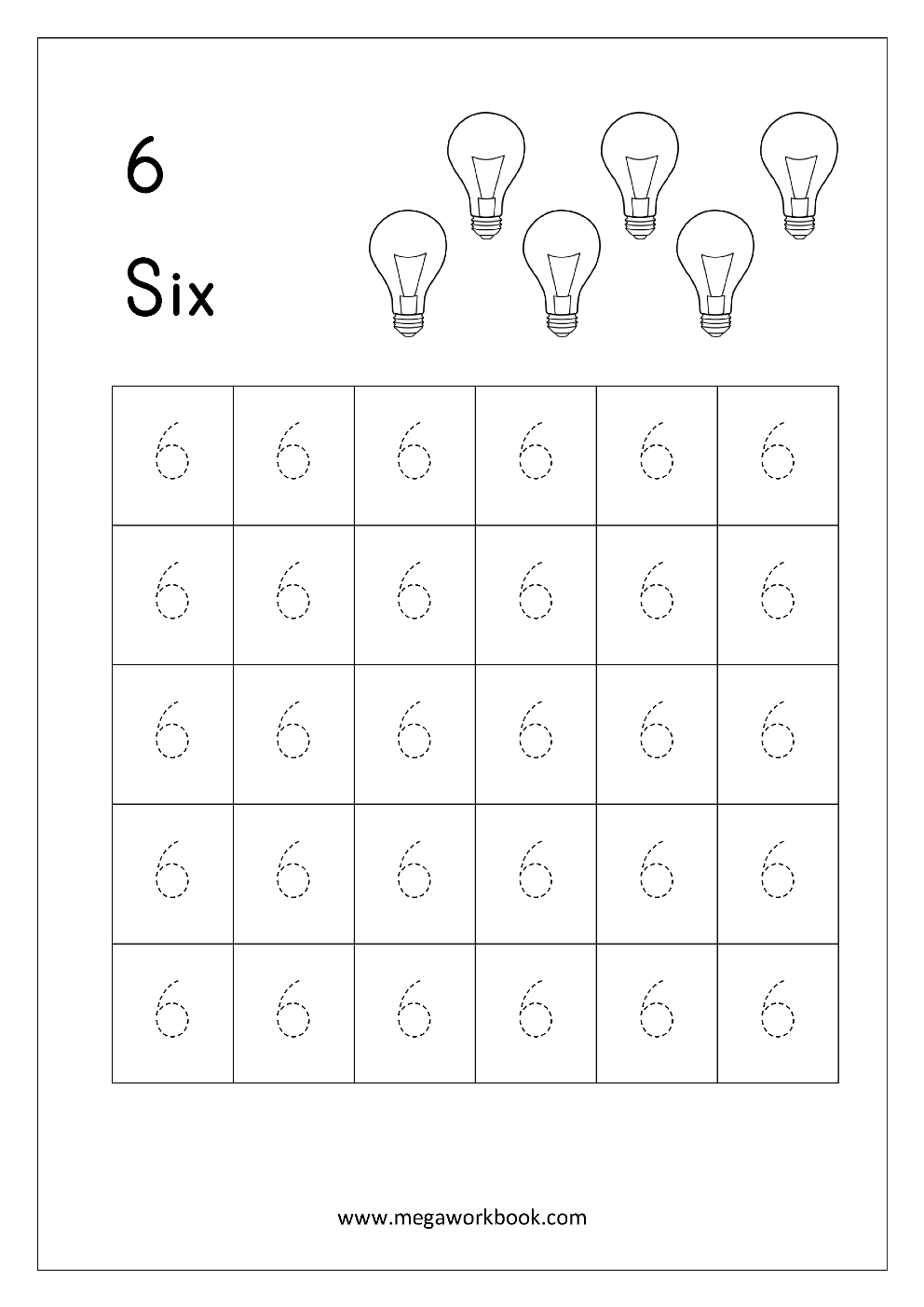 Free Number Tracing Printables