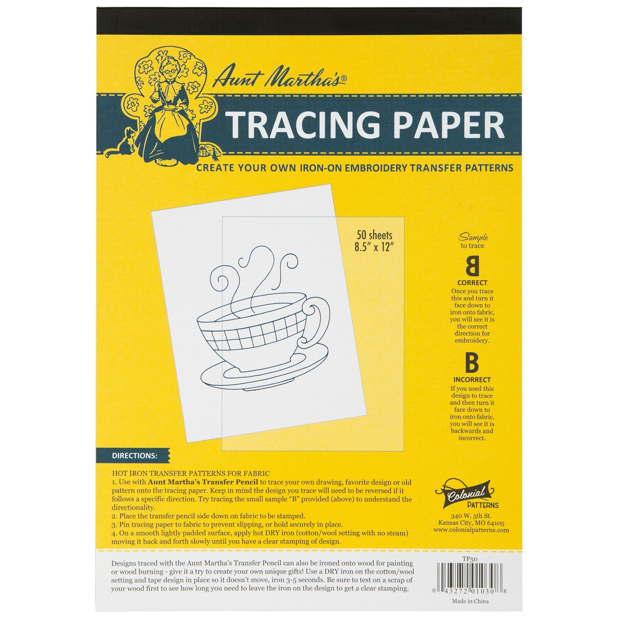 Tracing Paper A5 DMC Embroidery Tracing Paper 8 5 x11 4 Pkg Dmc 