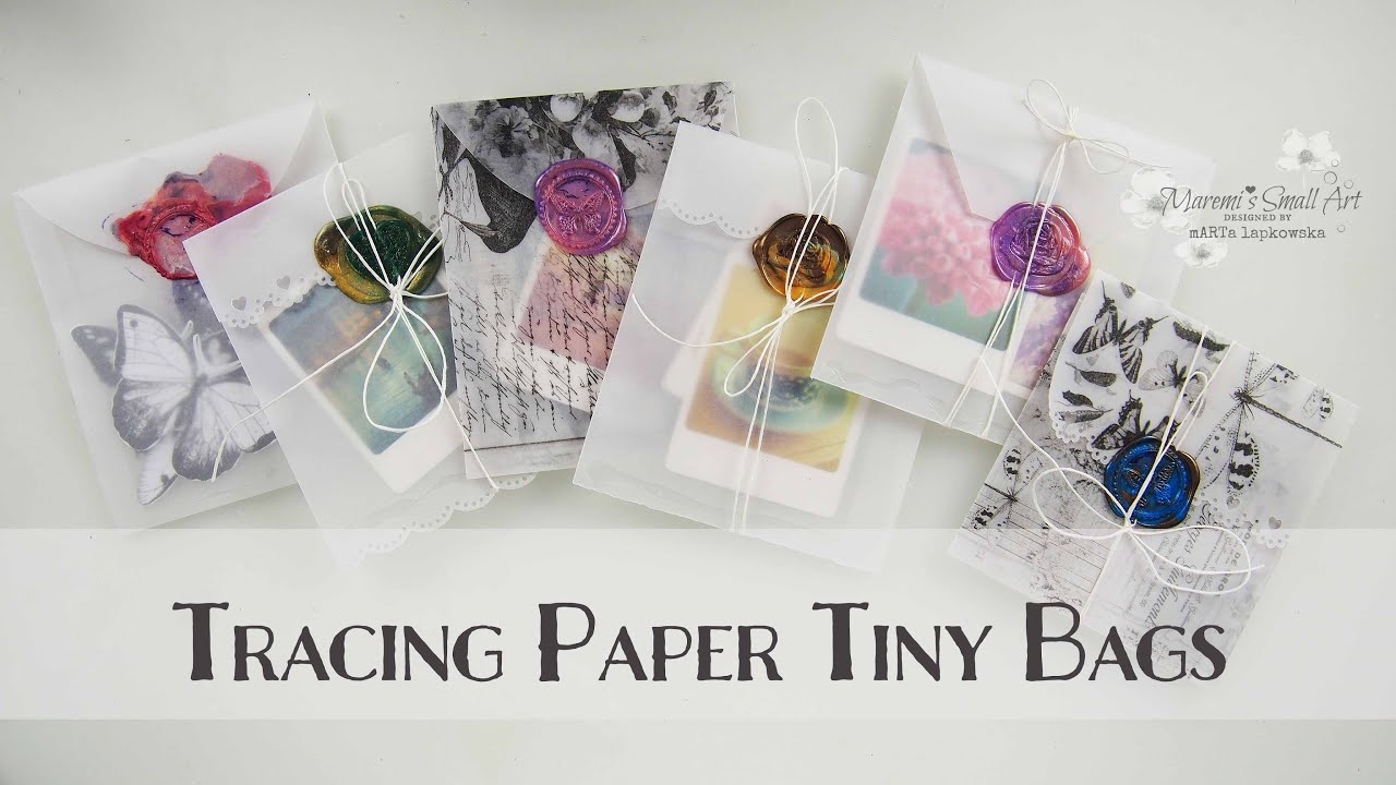 Tracing Paper Bags For Junk Journal With Sealing Wax Maremi s Small Art 