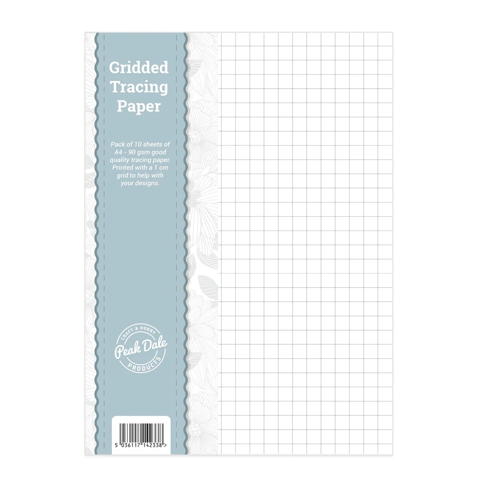 Tracing Paper Gridded A4 10 Sheets Craft Supplies UK