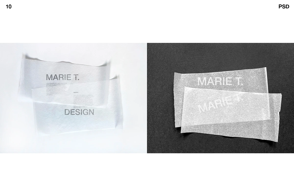 Tracing Paper Mockups A Print Template By Marie T