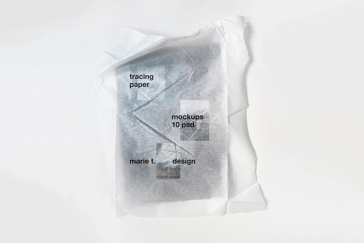Tracing Paper Mockups A Print Template By Marie T
