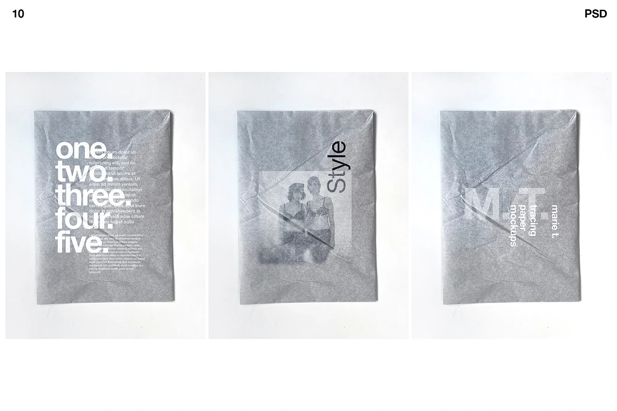 Tracing Paper Mockups A Print Template By Marie T