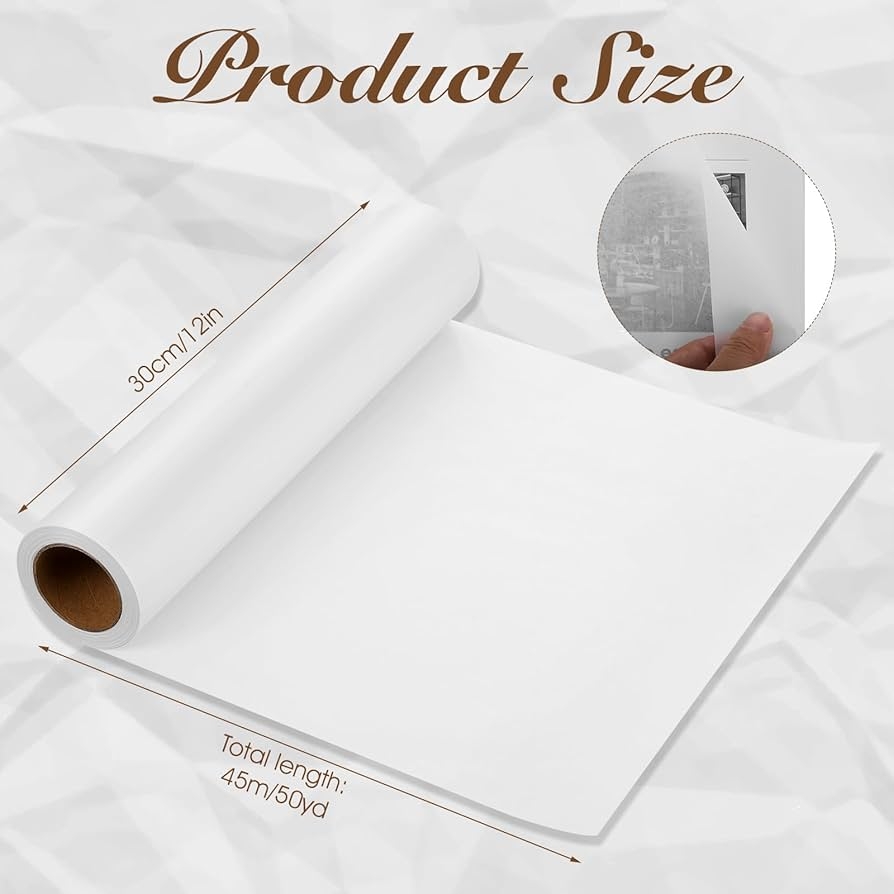 Tracing Paper Roll 12in X 50yd White Trace Paper Pattern Paper 
