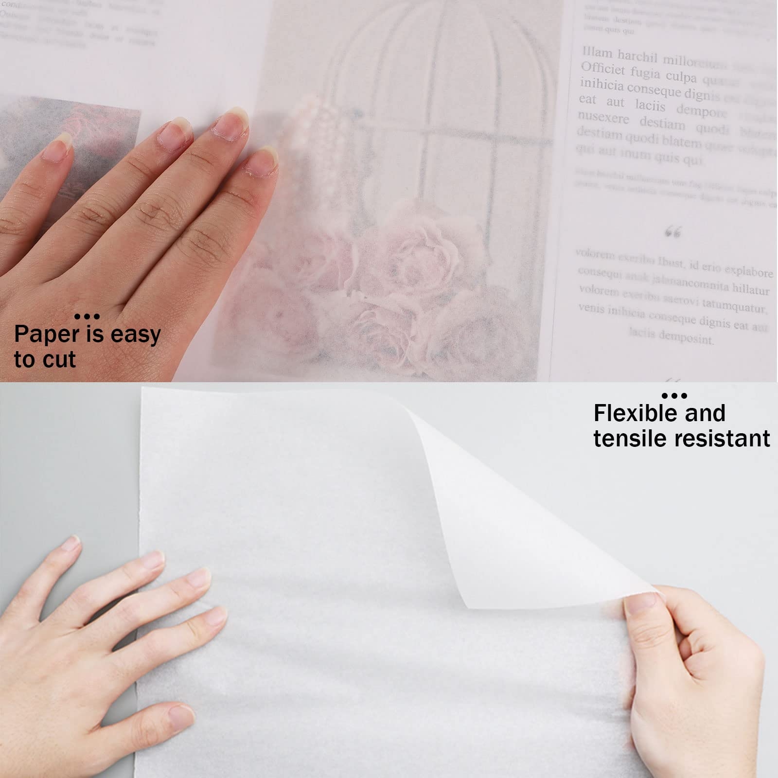 Tracing Paper Roll 17in X 55yd White Trace Paper Translucent 