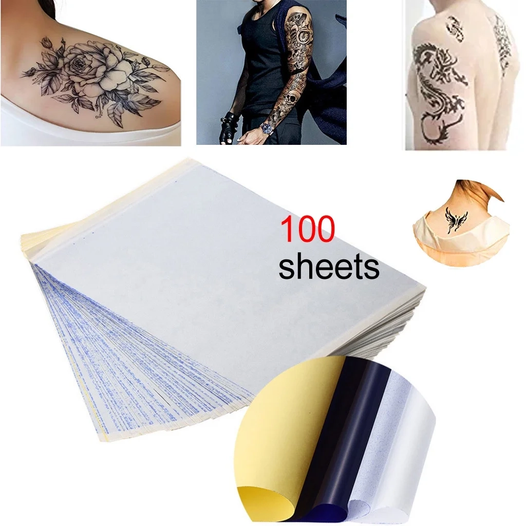 Tracing Paper Tattoo Transfer Paper 100 Pcs Tattoo Stencil 