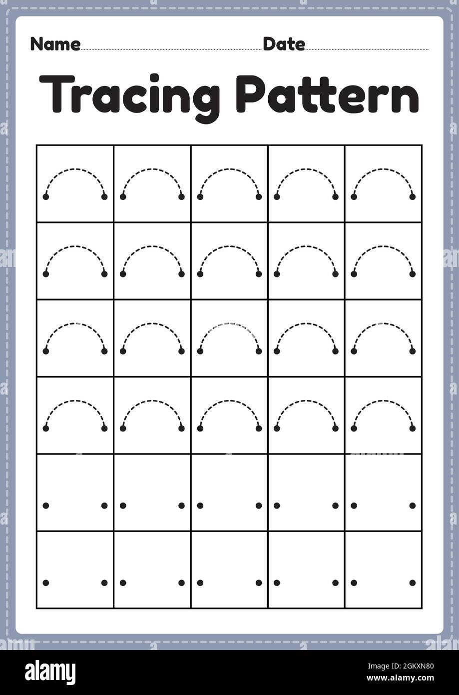 Pattern Tracing For Preschoolers