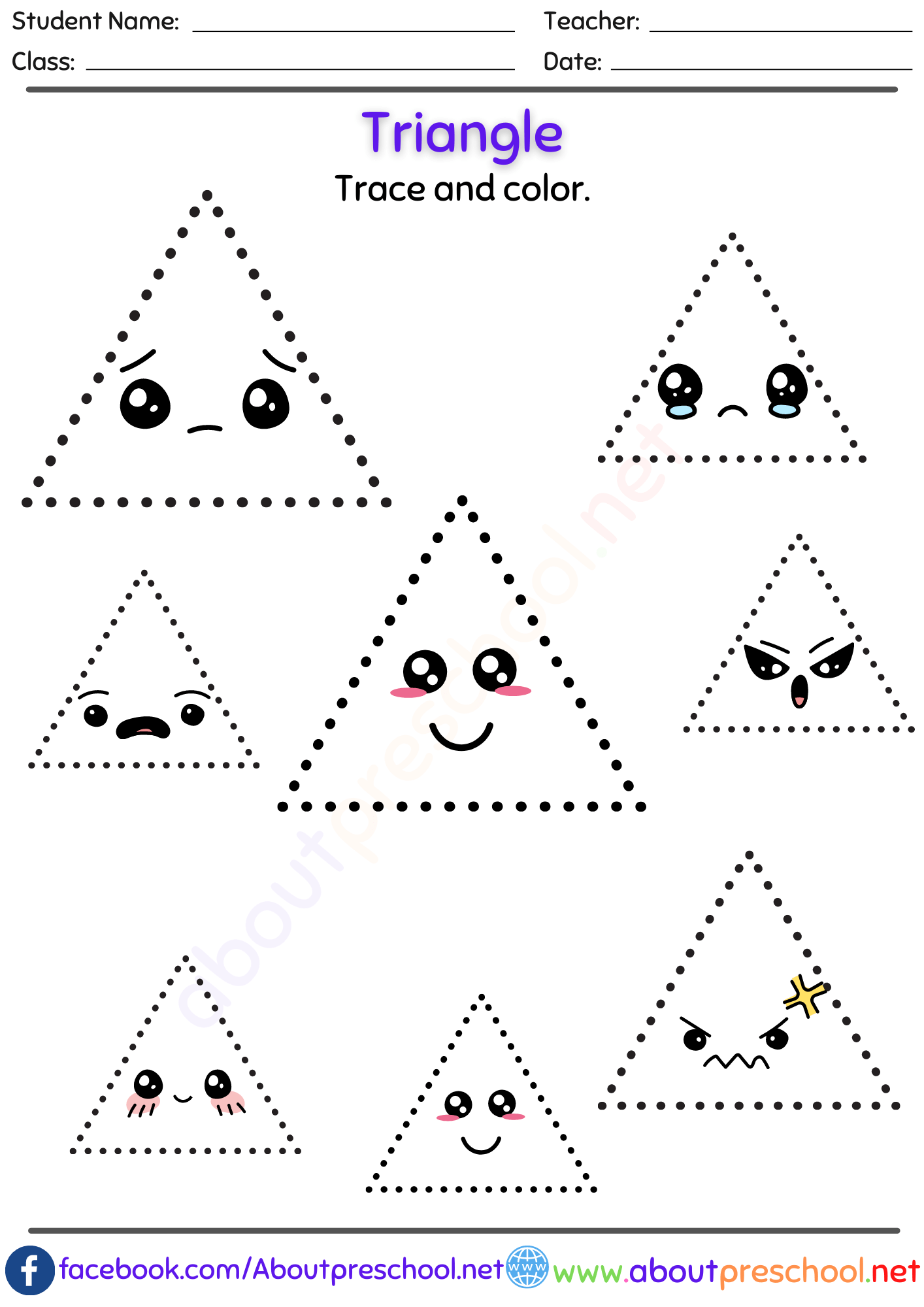 Tracing Shapes Archives About Preschool Worksheets Library