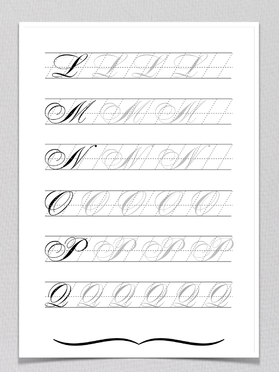 Tracing Sheets Calligraphy Tracing Paper Printable Calligraphy 