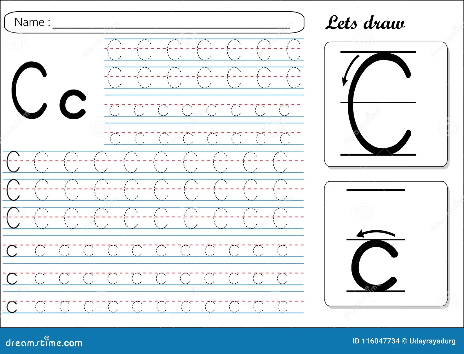 Tracing Worksheet Cc Stock Vector Illustration Of Student 