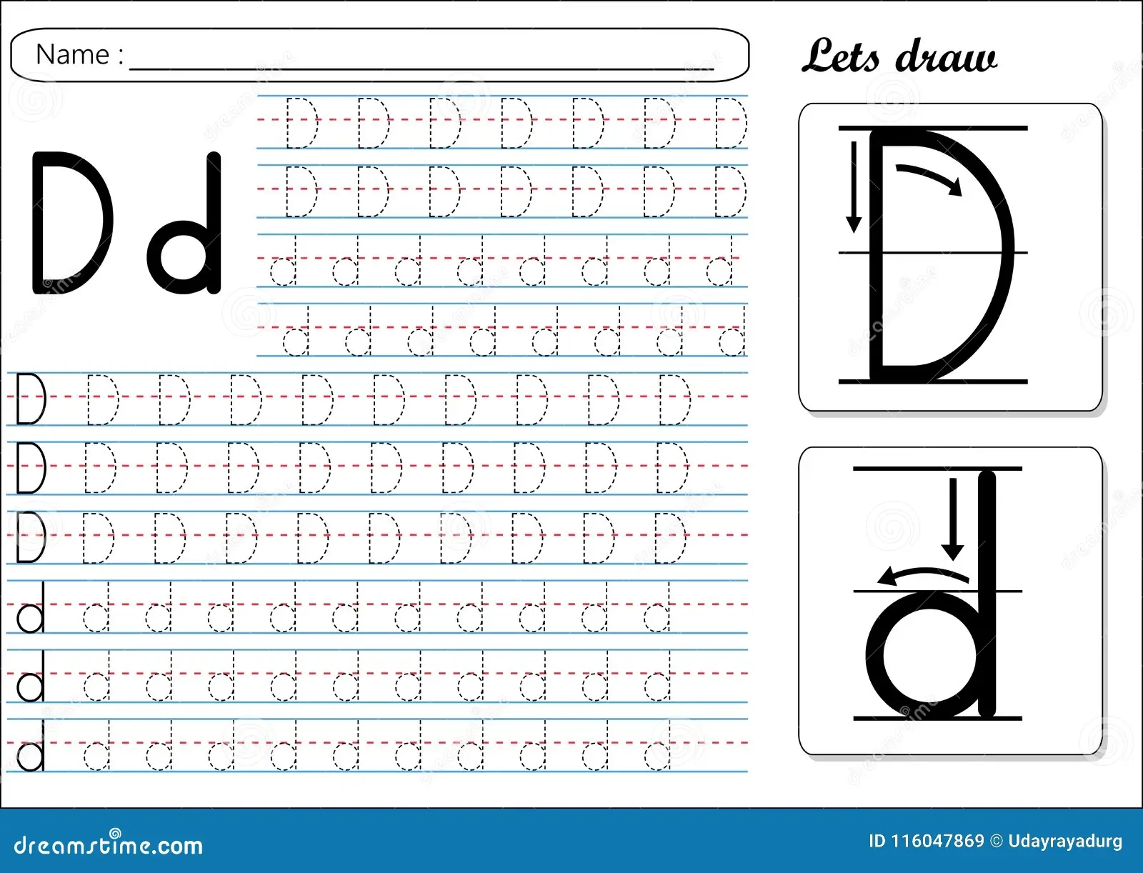 Letter Dd Tracing Worksheets Letter Dd Tracing Worksheets